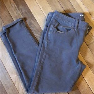 Brown American eagle skinny sateen pant